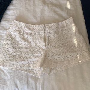 White patterned short